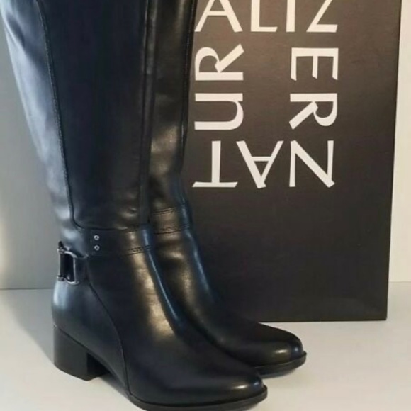 Black Leather Boots /Black Dane Black Leather Boot - Picture 2 of 8